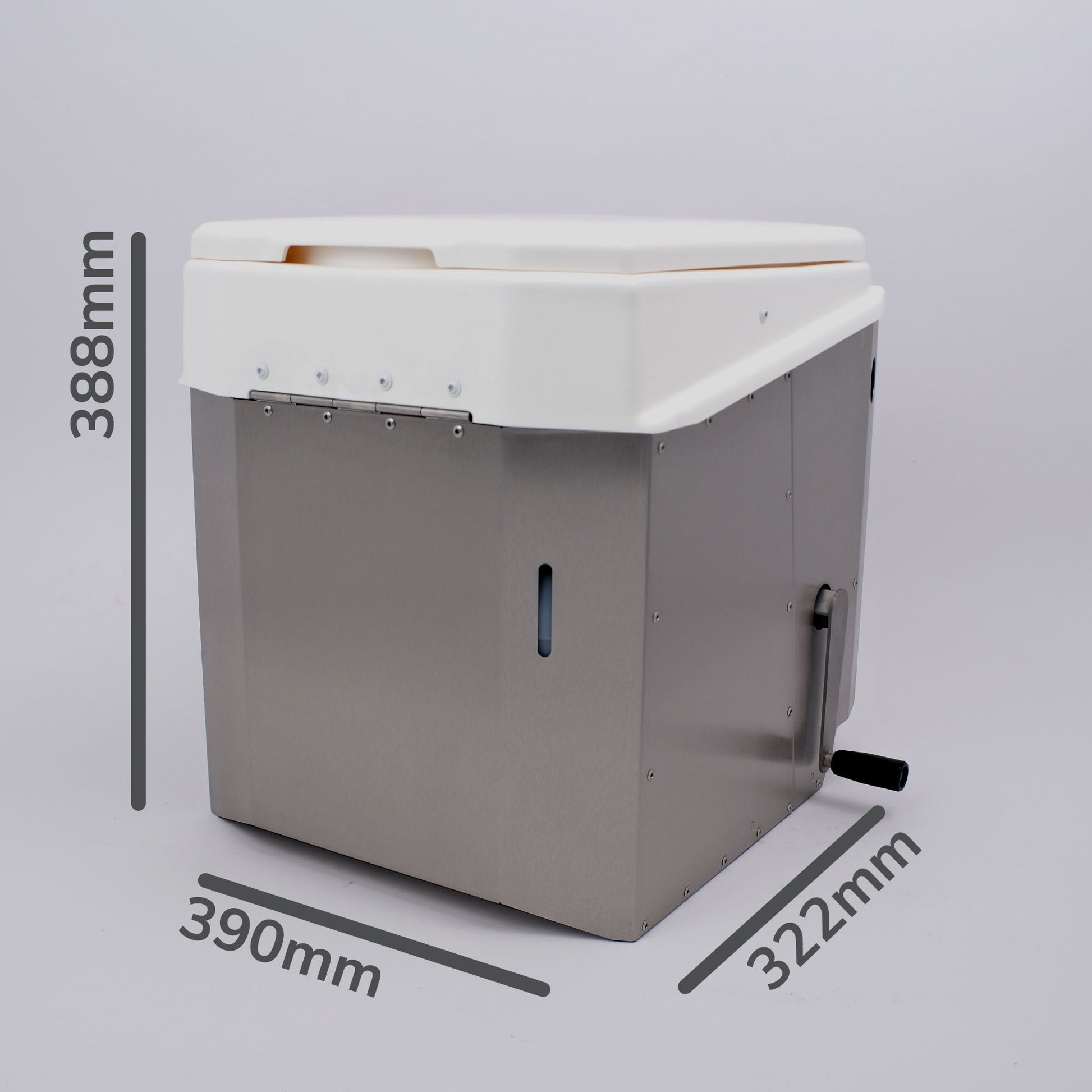 Maße der Trockentrenntoilette – kompakt, passt in fast jedes Wohnmobil, platzsparendes Design und optimale Größe