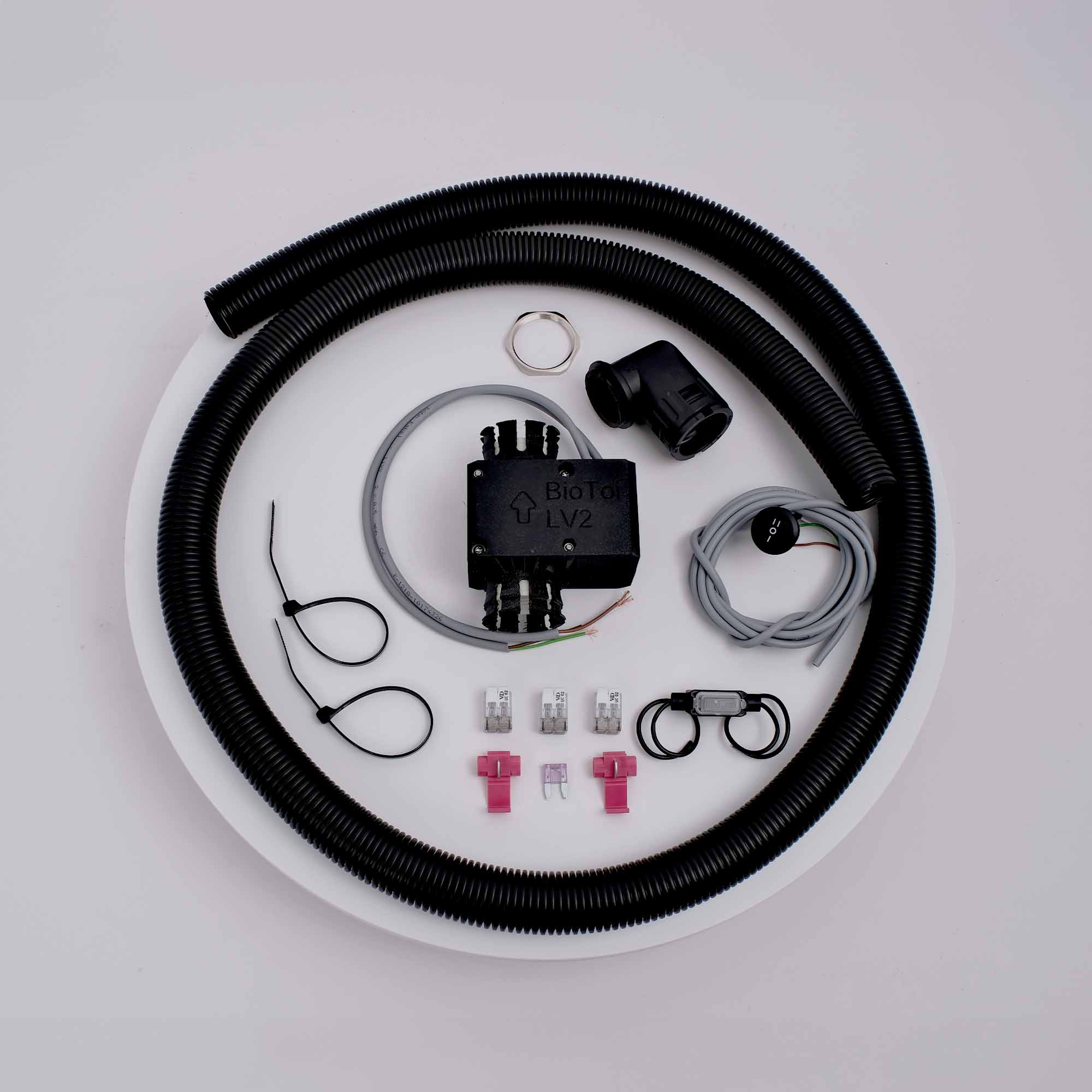 Komposttoiletten Zubehör mit integriertem Lüfter – effiziente Geruchskontrolle, nachhaltige Trockentrenntoilette für Wohnmobile