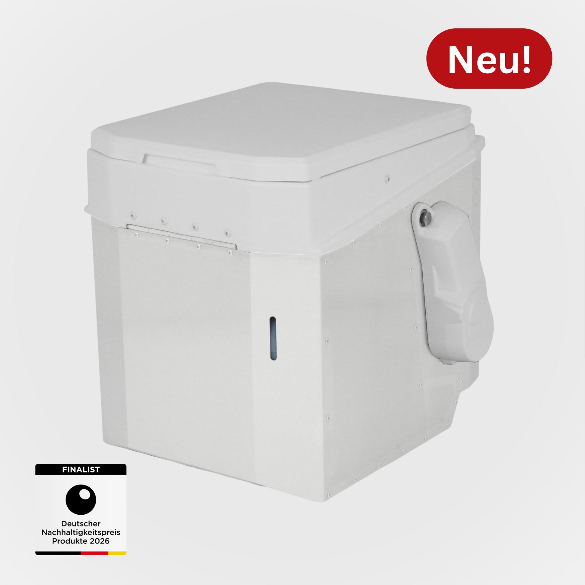 BioTioo Motor Weiß: Motorisierte Trockentoilette für autarkes Camping