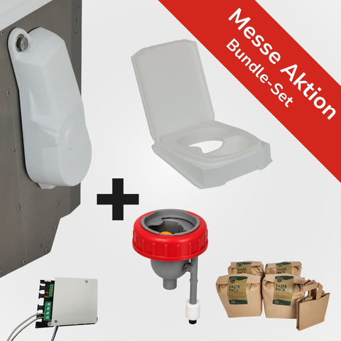 BioTioo Motor Bundle 1.0 Pro mit Nachrüstschüssel, SmellX Pro mit Füllstandsanzeige, TiooTronic und Faserpack – Caravan-Salon-Messeaktion.